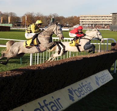 GREY DAWNING HEADS THE MARKET AS 18 ENTRIES REVEALED FOR 20TH RUNNING OF THE GRADE ONE BETFAIR CHASE