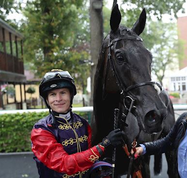 Haydock Park history maker Richard Kingscote received special royal approval when partnering Queen’s